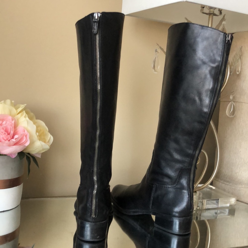 FRANCO SARTO Crane Black Leather Boots - Picture 8 of 13